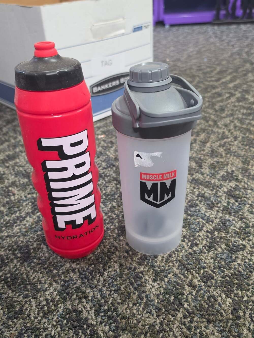 Prime Hydration And Muscle Milk Water Bottle Lot